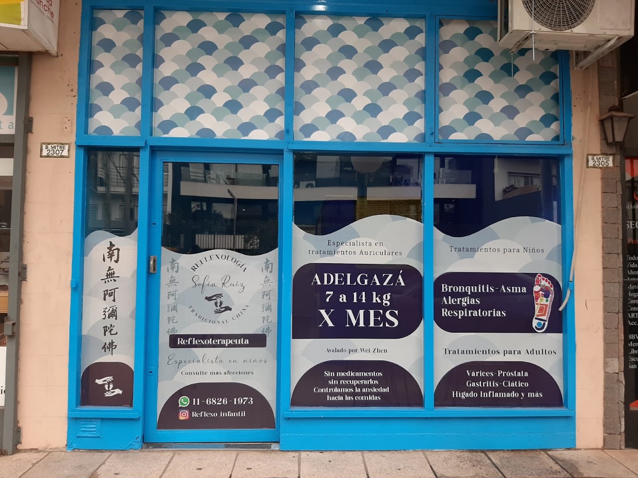 Frente de Auriculoterapia Sofía Ruiz en Ituzaingó